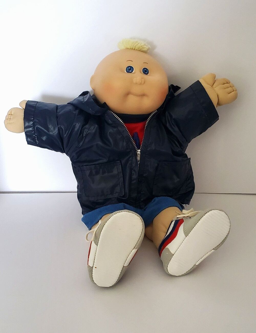 Vintage Cabbage Patch Kids 1985 Preemie Play Doll Lemon Tuft Outfit Jacket Shoes